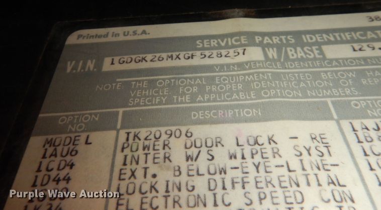 image for item DN1551 1986 GMC Suburban 2500  SUV