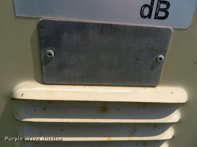 image for item DN7968 2003 Ingersoll Rand G40 IV  generator