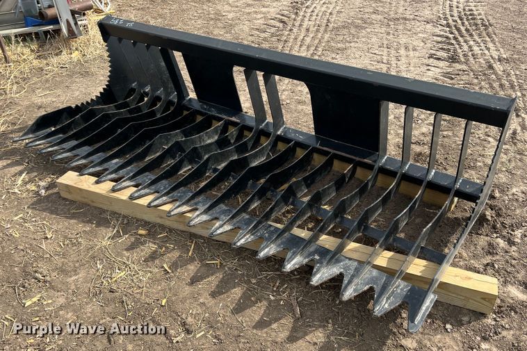 image for item DR1347 83"W skid steer rock bucket
