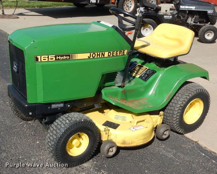 image for item DT9872 John Deere 165 Hydro  lawn mower