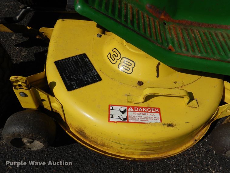 image for item DT9872 John Deere 165 Hydro  lawn mower