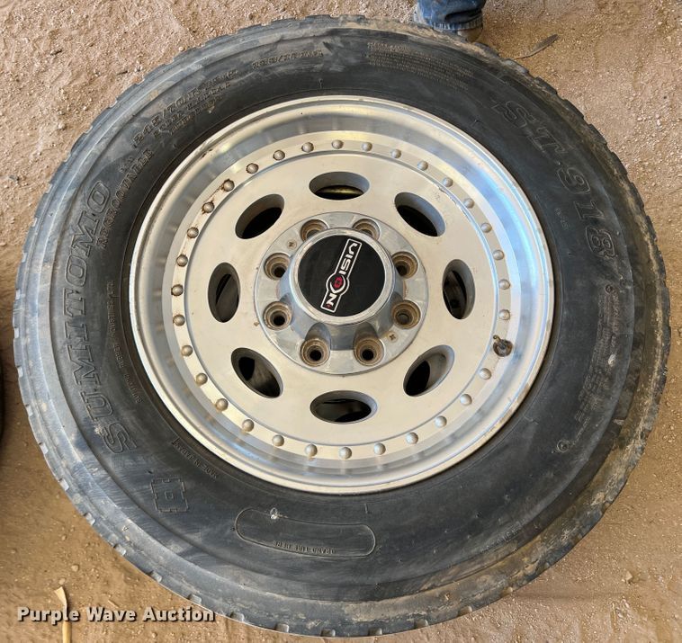 image for item IG9477 (4) 245/70R19.5 tires and wheels