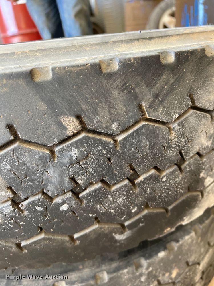 image for item IG9477 (4) 245/70R19.5 tires and wheels