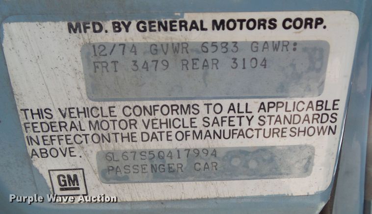 image for item IQ9756 1975 Cadillac Eldorado  convertible