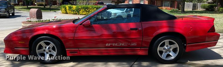 image for item JL9032 1989 Chevrolet Camaro IROC-Z  convertible