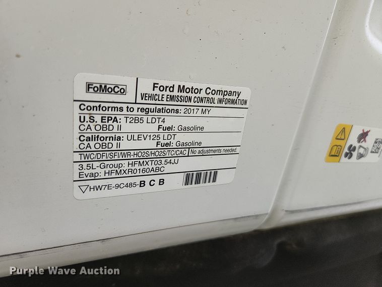 image for item JM9127 2017 Ford F150 XL  SuperCrew pickup truck