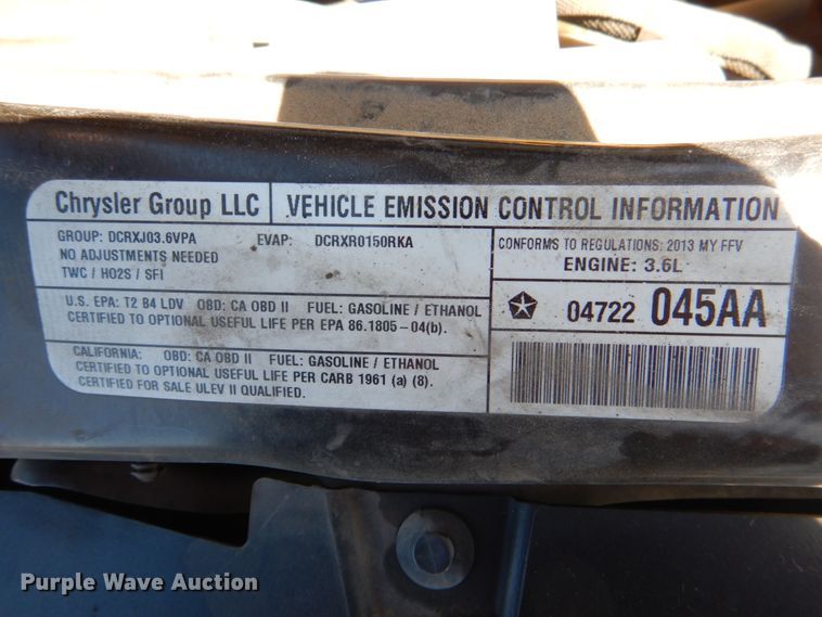 image for item JS9553 2013 Dodge Grand Caravan  handicap accessible van