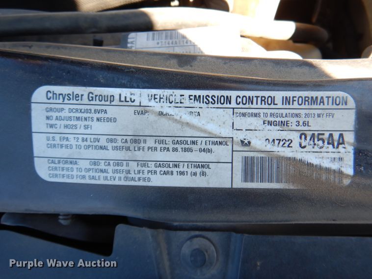 image for item JS9554 2013 Dodge Grand Caravan  handicap accessible van