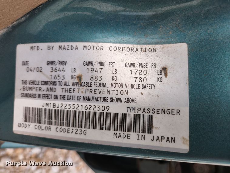 image for item KE9738 2002 Mazda Protege