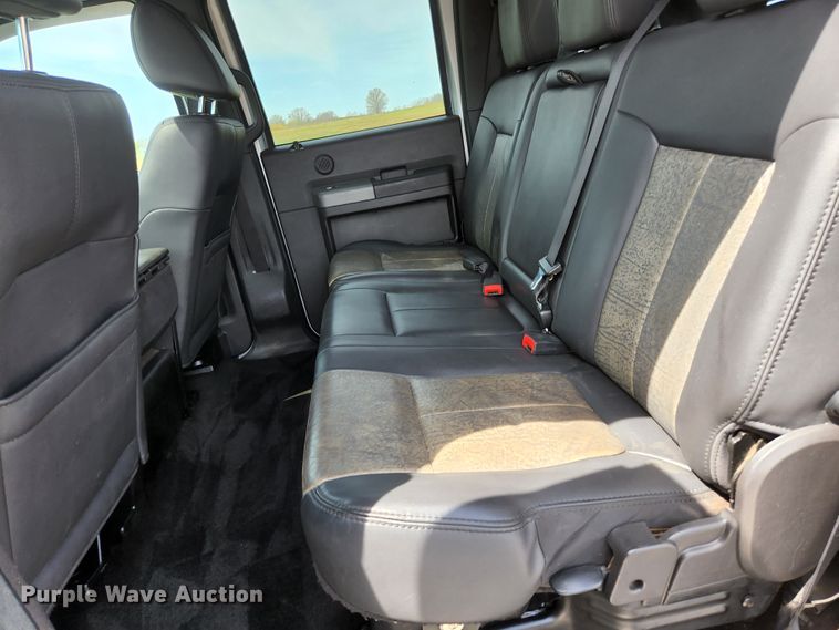 image for item KE9781 2011 Ford F350 Super Duty Lariat  Crew Cab flatbed pickup truck