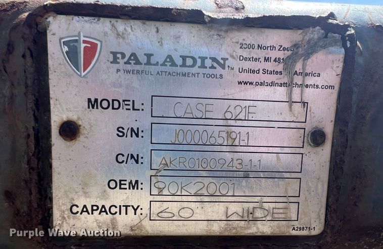 image for item KG9788 Paladin  60"L forks