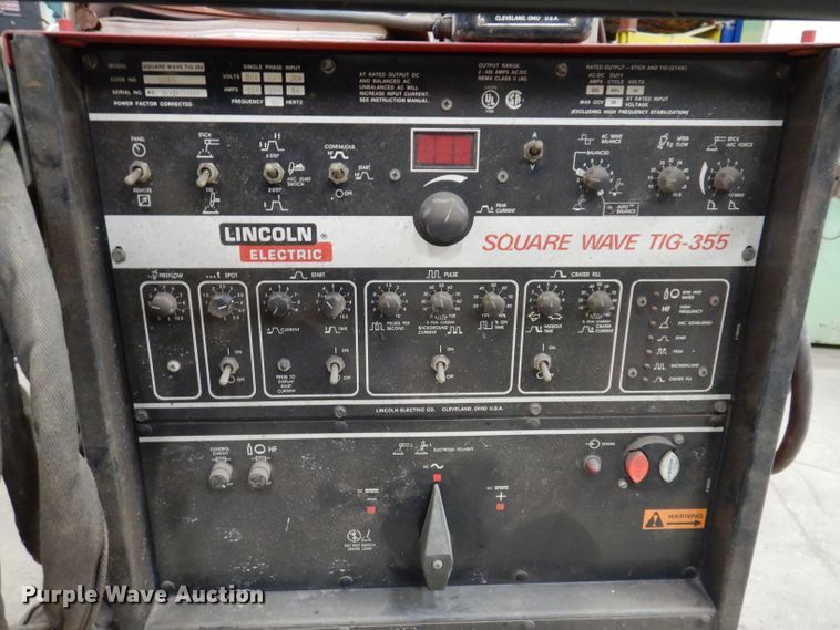 image for item KN9990 Lincoln Square Wave TIG-355  welder