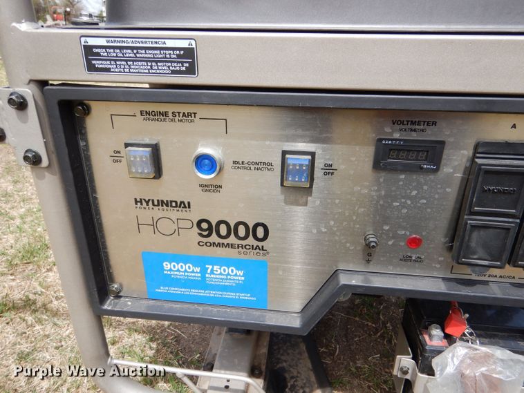 image for item LJ9994 Hyundai HCP9000  generator