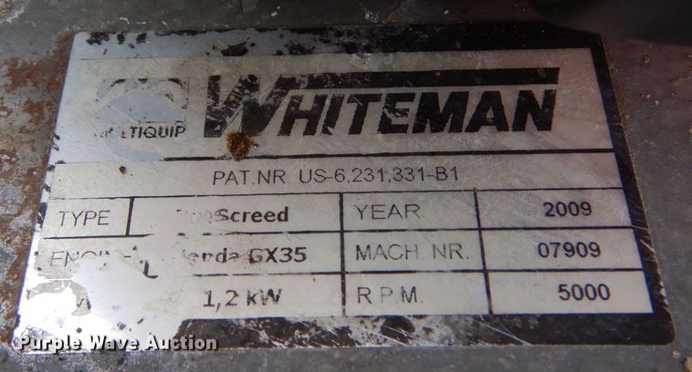 image for item LJ9997 2009 Whiteman  DuoScreed