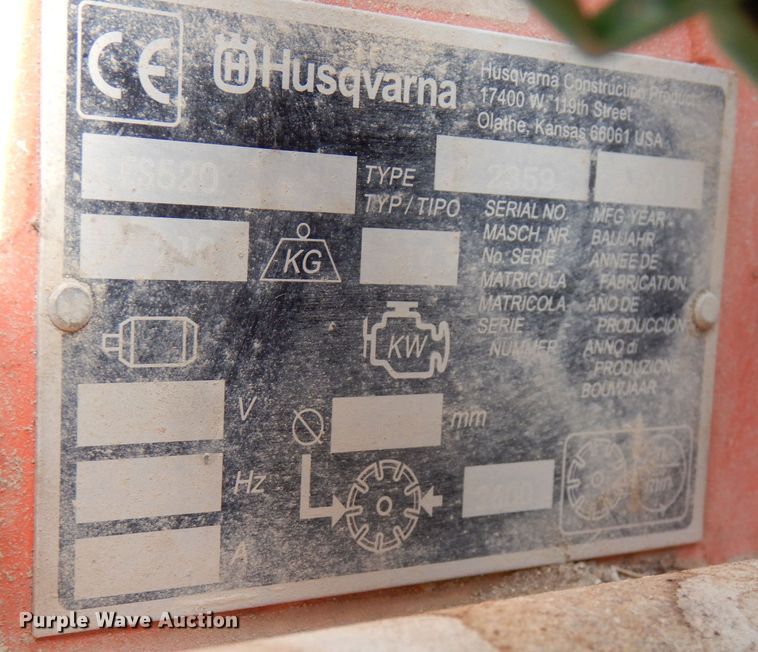 image for item LJ9998 2011 Husqvarna FS520  concrete saw