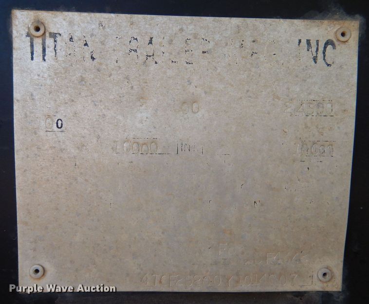 image for item LS9039 2000 Titan  equipment trailer