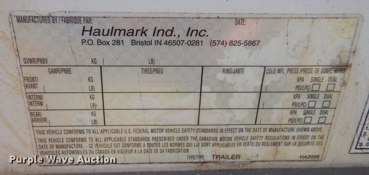 image for item LS9041 2007 Haulmark  enclosed cargo trailer