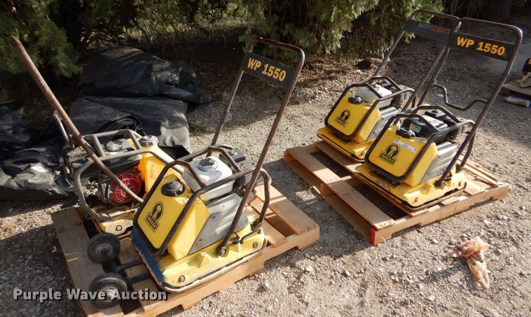 image for item LS9051 (4) Wacker WP1550 plate compactors
