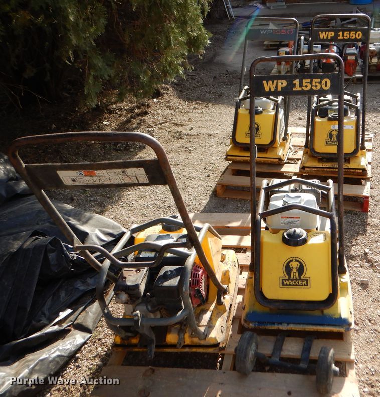 image for item LS9051 (4) Wacker WP1550 plate compactors