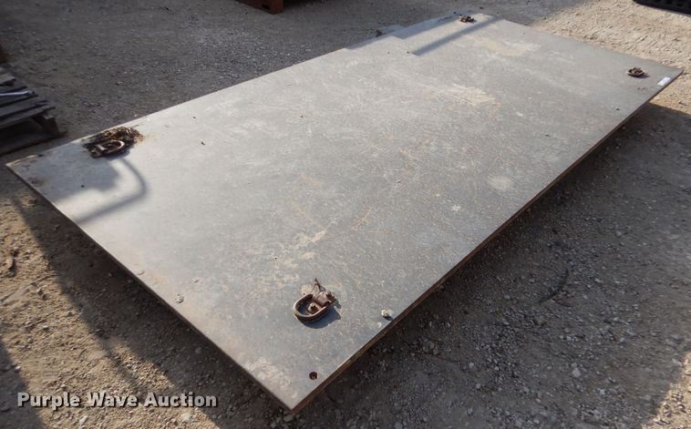 image for item LS9053 10' L x  5' W x 1" thick steel road plate