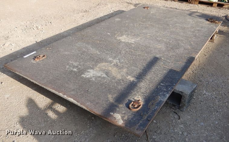 image for item LS9053 10' L x  5' W x 1" thick steel road plate