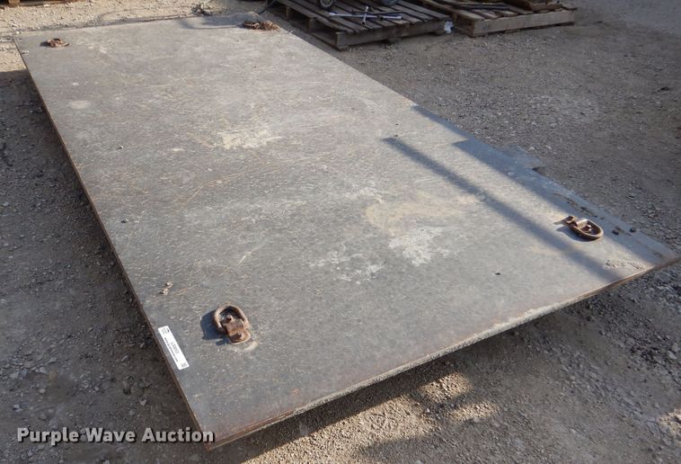 image for item LS9053 10' L x  5' W x 1" thick steel road plate