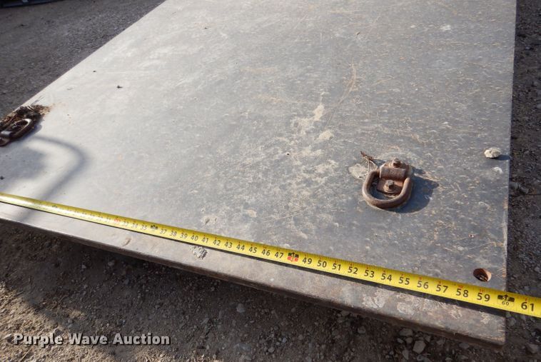 image for item LS9053 10' L x  5' W x 1" thick steel road plate