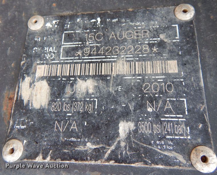 image for item LS9065 2010 Bobcat 15C skid steer auger