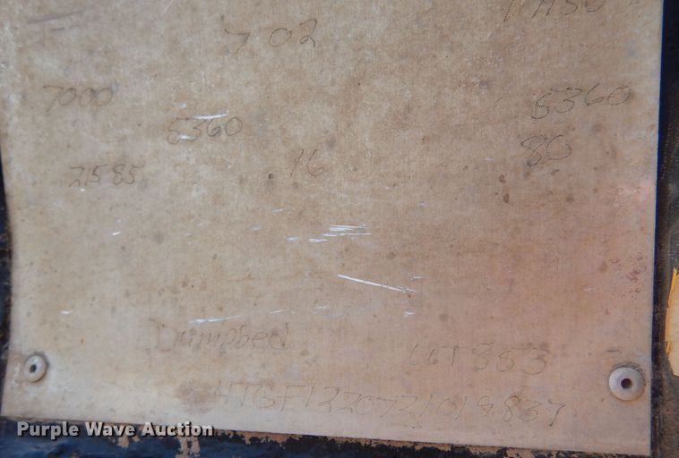 image for item LS9074 2002 Titan  dump trailer