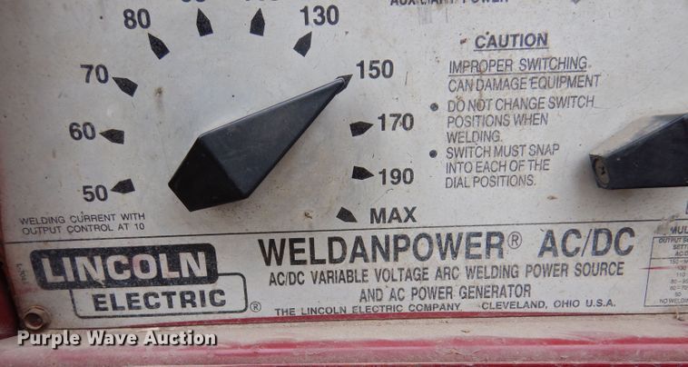 image for item LS9100 Lincoln Electric Weldanpower  welder/generator