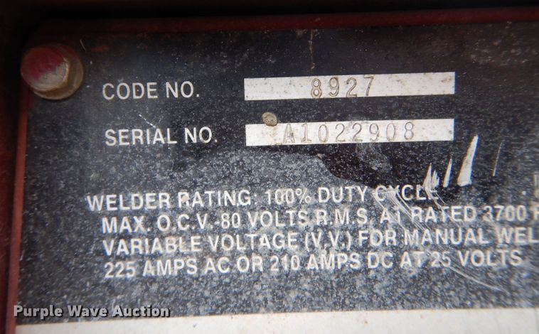 image for item LS9100 Lincoln Electric Weldanpower  welder/generator