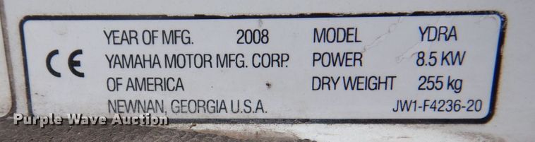 image for item MF9039 2008 Yamaha YDRA  golf cart