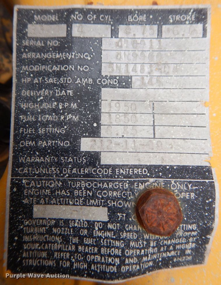 image for item MF9043 Caterpillar 3304  engine