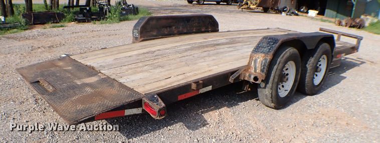 image for item MF9332 2012 Top Hat TDS20X7-14E-F  tilt deck equipment trailer