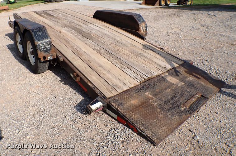 image for item MF9332 2012 Top Hat TDS20X7-14E-F  tilt deck equipment trailer