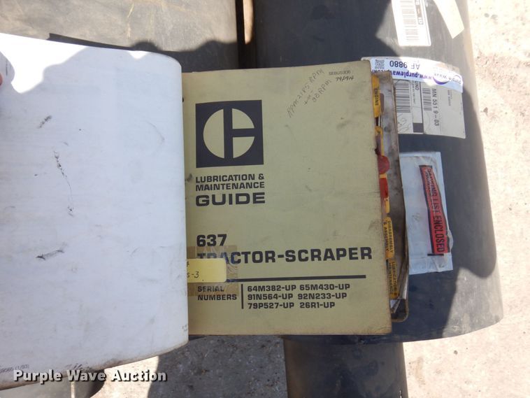 image for item MF9593 Caterpillar 637  scraper parts