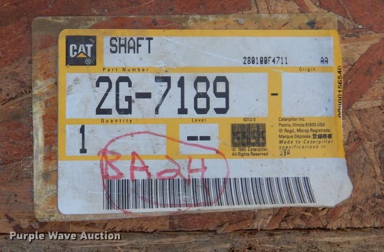 image for item MF9593 Caterpillar 637  scraper parts