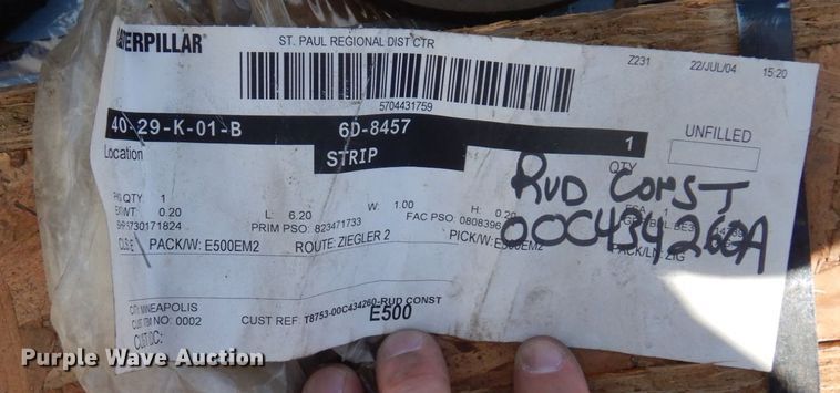 image for item MF9593 Caterpillar 637  scraper parts