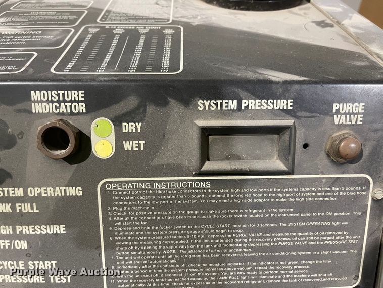 image for item MJ9663 Snap-on ACT 3000  refrigerant exchanger