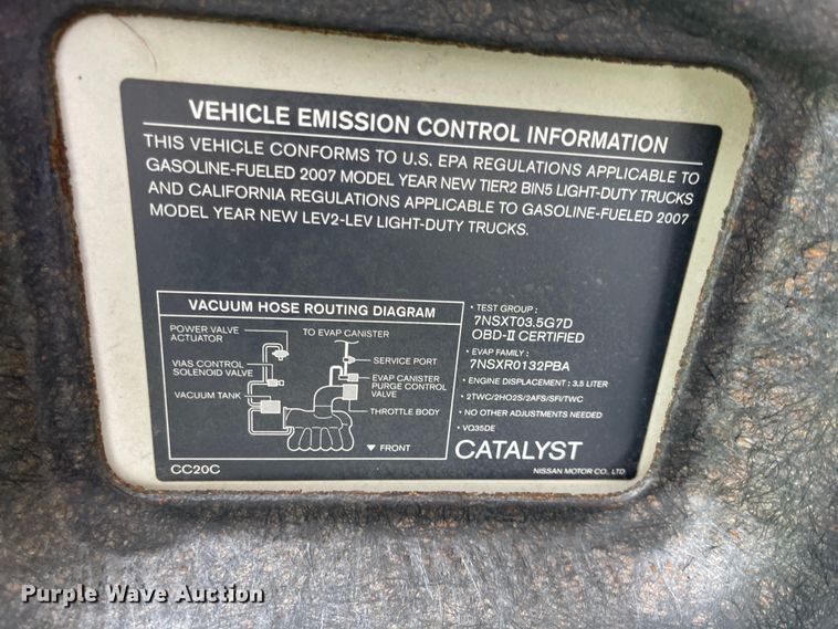 image for item MJ9687 2007 Nissan Murano  SUV