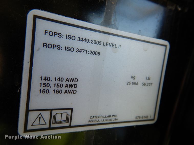 image for item DA7210 2020 Caterpillar 140  motor grader