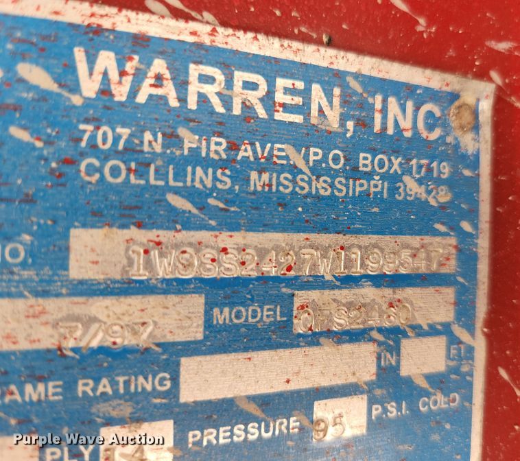 image for item DI1222 1997 Warren  end dump trailer