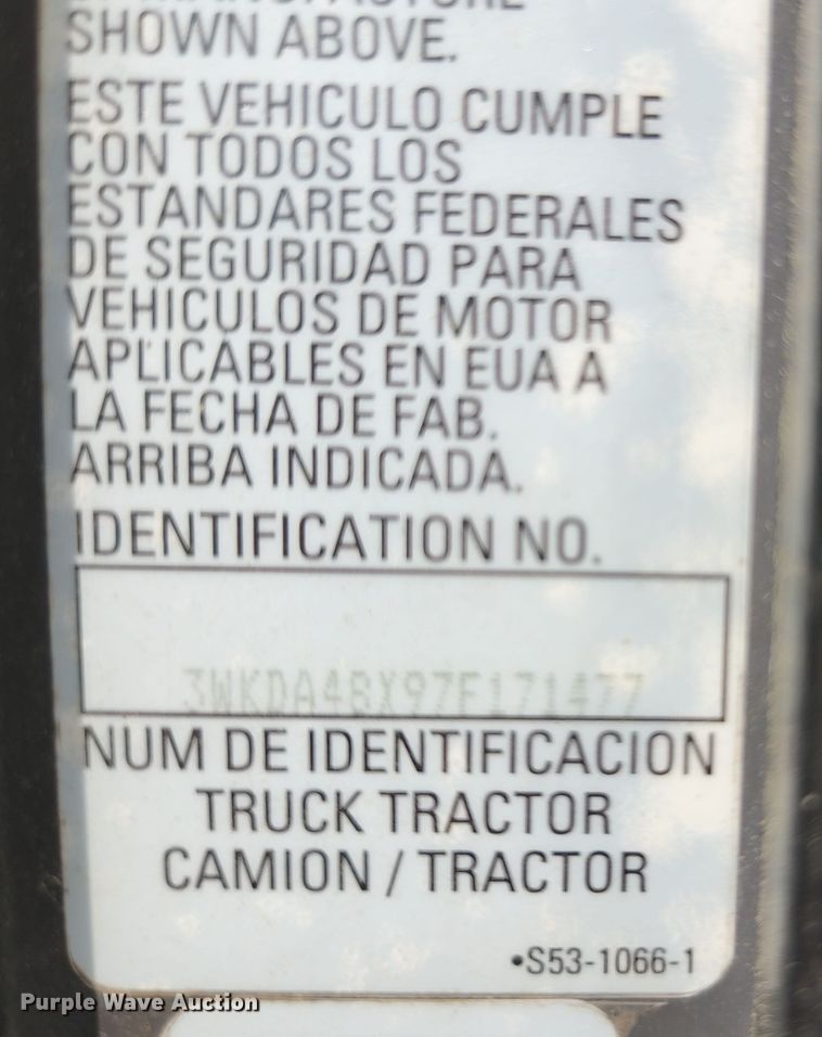 image for item DI1227 2007 Kenworth T800  dump truck