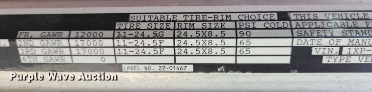 image for item DI1229 1996 Peterbilt 379  dump truck