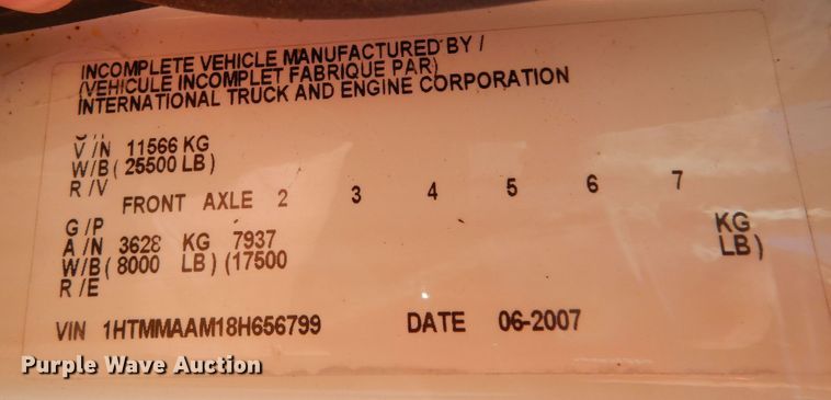 image for item DI8578 2008 International 4300  utility / service truck