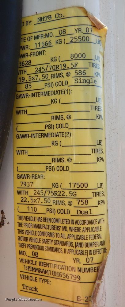 image for item DI8578 2008 International 4300  utility / service truck