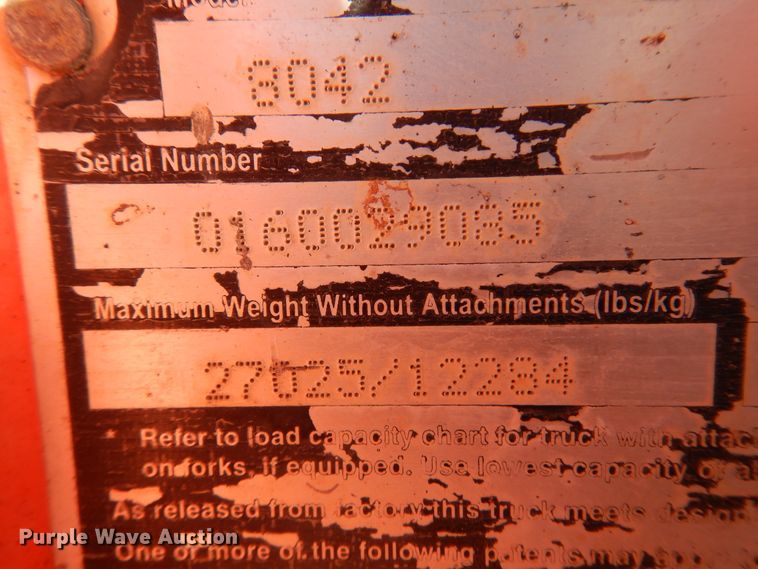 image for item DK0871 2007 SkyTrak 8042  telehandler