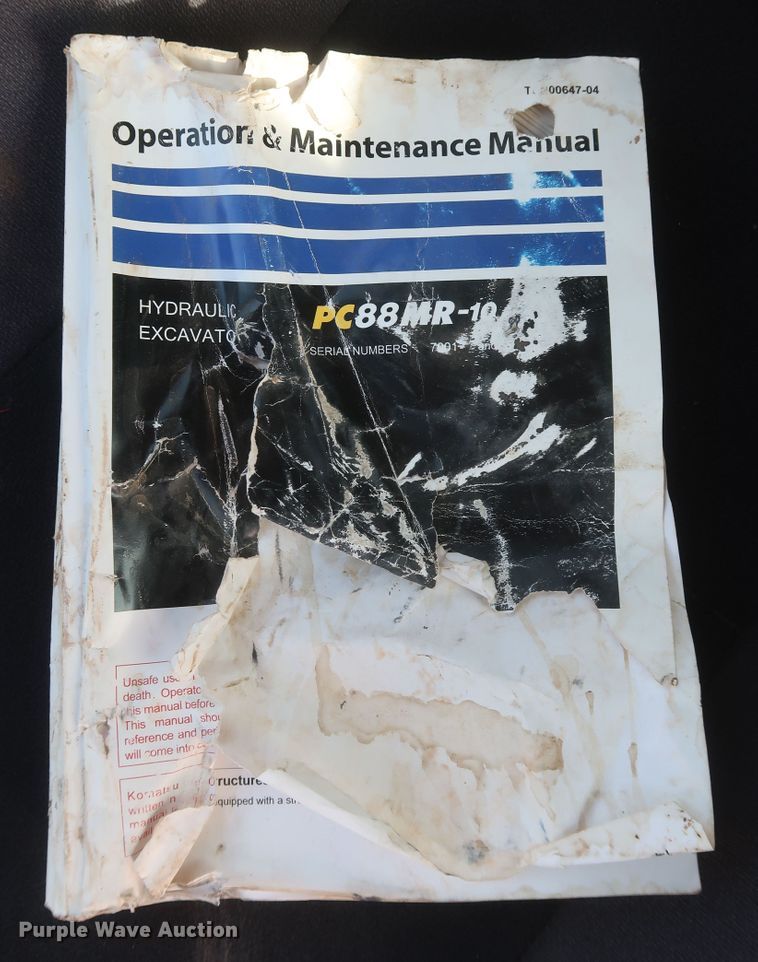 image for item DK3691 2018 Komatsu PC88MR-10  mini excavator