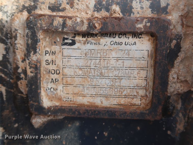 image for item DK3691 2018 Komatsu PC88MR-10  mini excavator