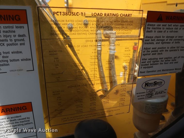 image for item DK3692 2019 Komatsu PC138USLC-11  excavator